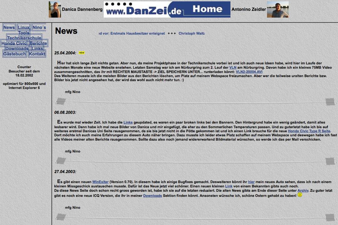 DanZei_Webseite_2002-2004