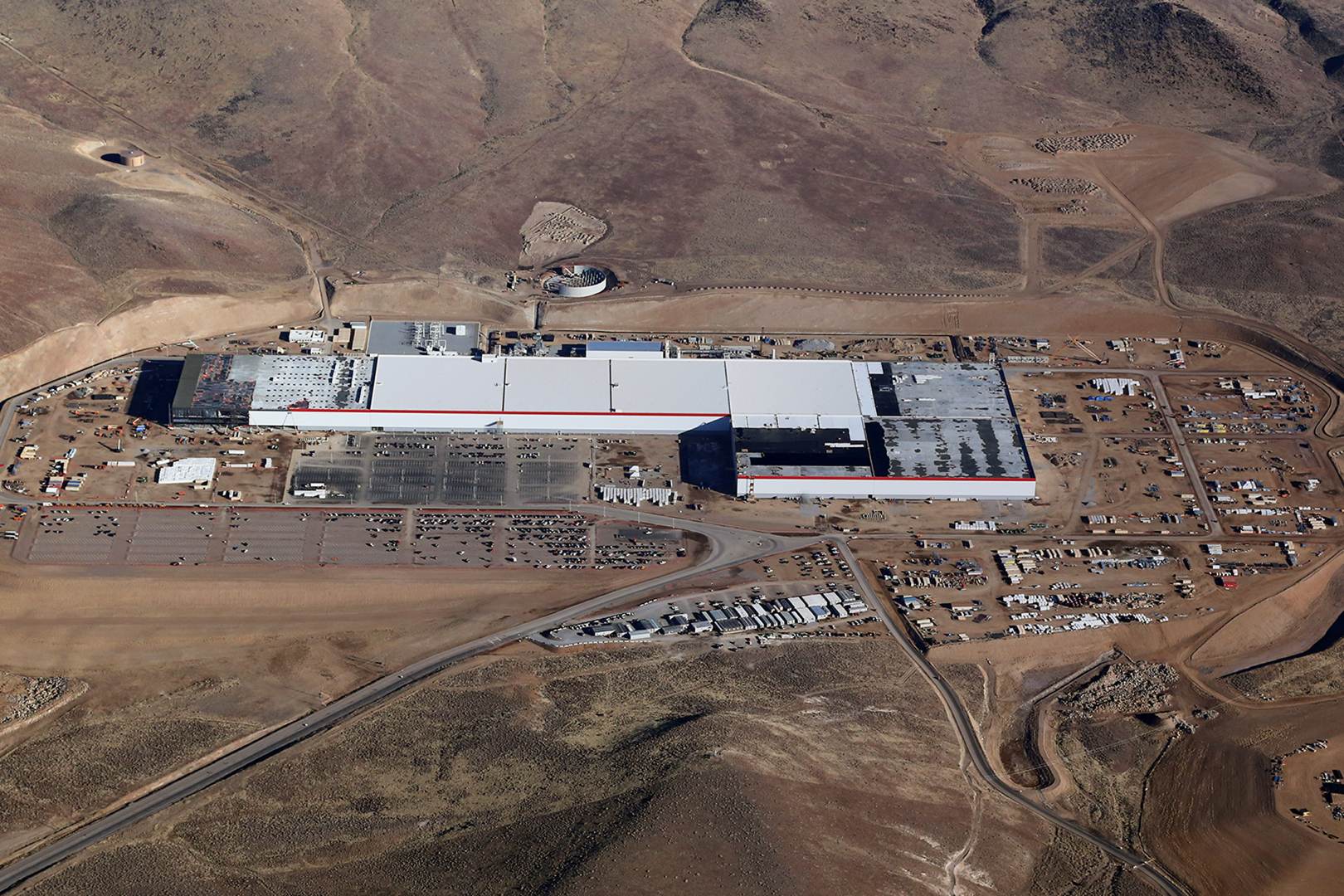 Tesla Pressefoto - Gigafactory Luftbild Januar 2018