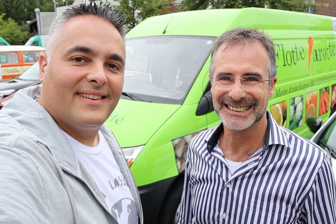 Flotte Karotte Bio-Lieferdienst Elektroauto