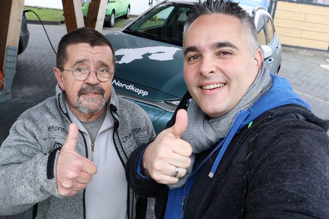 Mit Elektroauto Hyundai Kona EV im Winter zum Nordkap