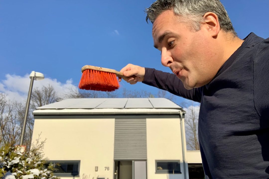 Photovoltaik Schnee Tesla Powerwall Winter Ertrag