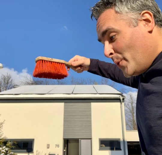 Photovoltaik Schnee Tesla Powerwall Winter Ertrag