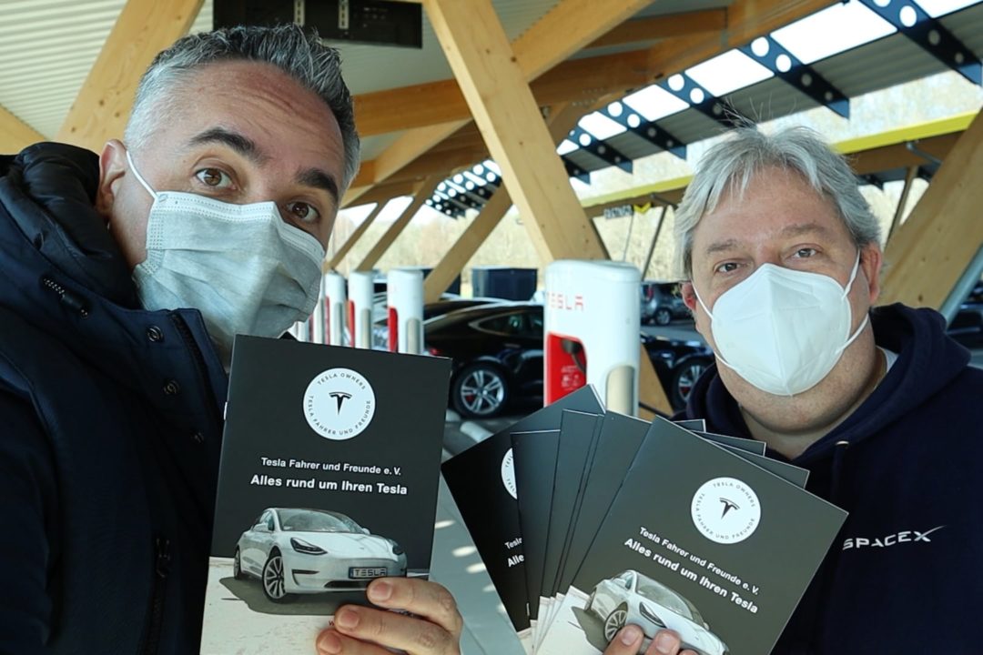 Tesla Info Broschüre Spickzettel Tesla Fahrer TFF Verein