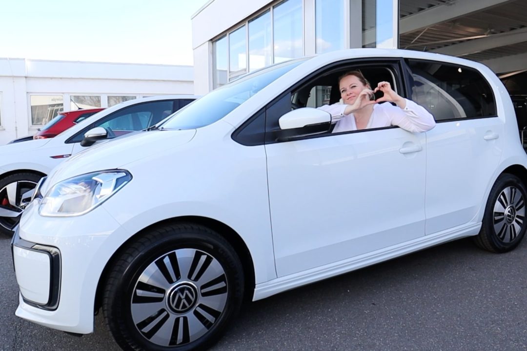 Elektroauto VW eup e-up! Abholung Volkswagen Zentrum Duisburg Tiemeyer