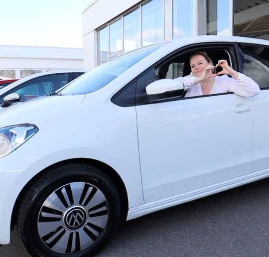 Elektroauto VW eup e-up! Abholung Volkswagen Zentrum Duisburg Tiemeyer