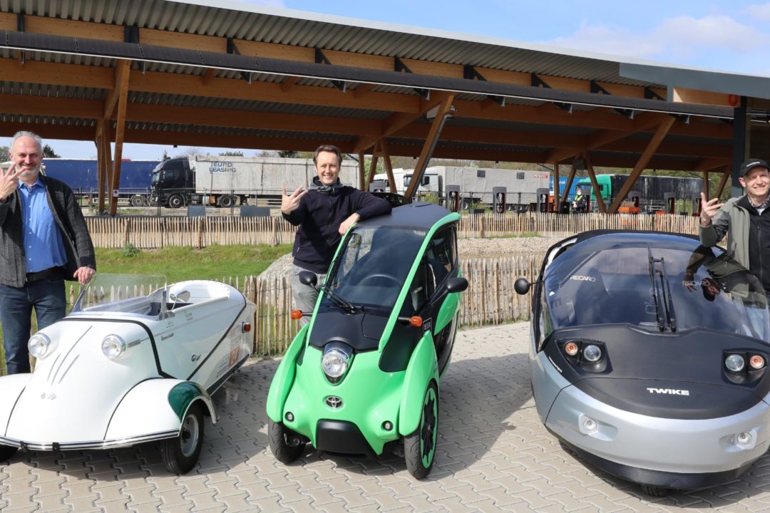 Betterschmitt Twike Toyota i-Road Elektroauto Dreirad Ladepark Hilden