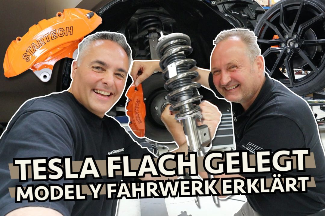 Tesla Model Y Startech Peter Strasburger Brabus Tieferlegung Tuning Federn Felgen Bremse Fahrwerk