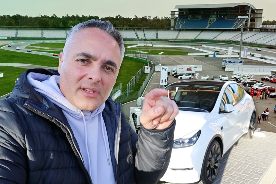 Tesla Model Y Performance Fahrwerk Rennstrecke Hockenheimring Akku Reichweite Leistung Fahrspass Track Day