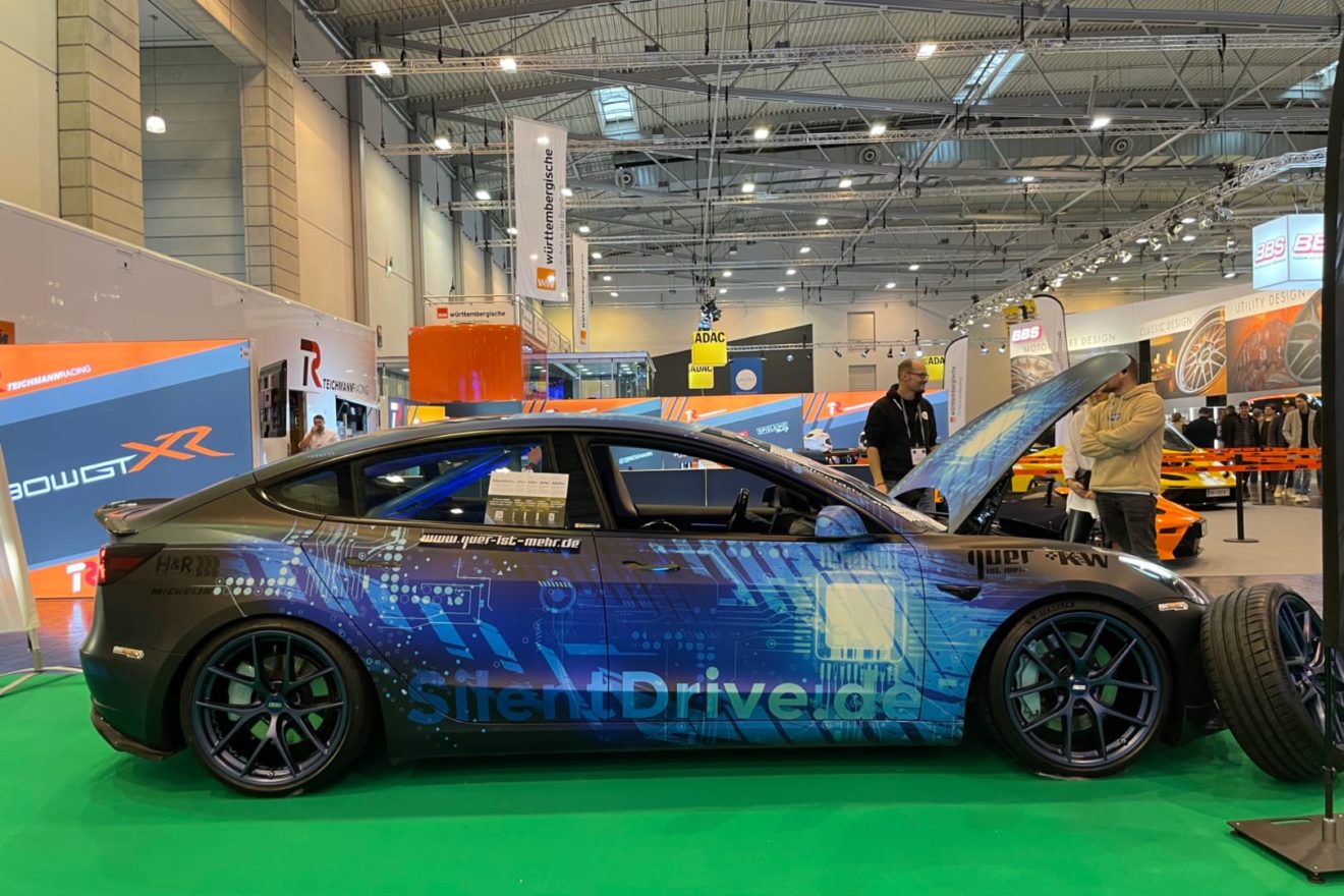 SilentDrive Elektroauto Tuning Clubsport Ringtool Tesla Model 3 Essen Motorshow 2022