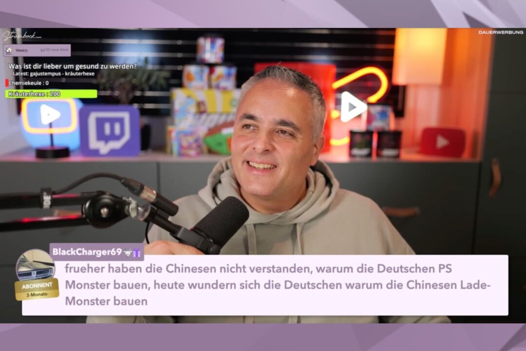 Strombock Nino auf Twitch